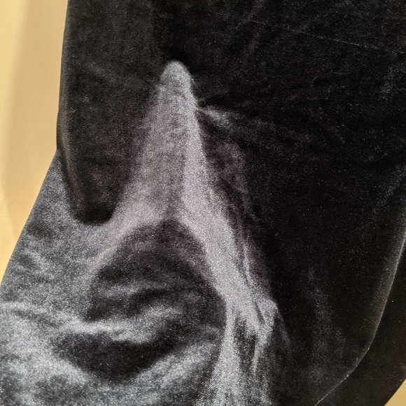 Navy velvet tank top - Picture 2 of 5